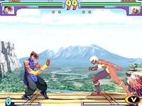 une photo d'Ã©cran de Street Fighter 3 - Double Impact sur Sega Dreamcast